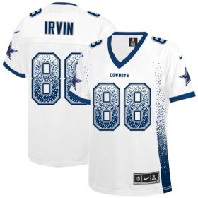 Wholesale Cheap Nike Cowboys #88 Michael Irvin White Women\'s Stitched NFL Elite Drift Fashion Jersey