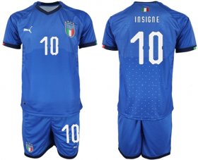 Wholesale Cheap Italy #10 Insigne Home Soccer Country Jersey