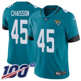 Wholesale Cheap Nike Jaguars #45 K\'Lavon Chaisson Teal Green Alternate Youth Stitched NFL 100th Season Vapor Untouchable Limited Jersey