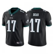 Wholesale Cheap Men's Philadelphia Eagles #17 Nakobe Dean Black Vapor Untouchable Limited Stitched Jersey