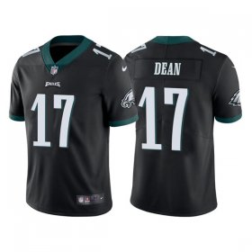 Wholesale Cheap Men\'s Philadelphia Eagles #17 Nakobe Dean Black Vapor Untouchable Limited Stitched Jersey