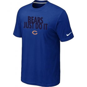 Wholesale Cheap Nike Chicago Bears Just Do It Blue T-Shirt