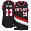 Wholesale Cheap Men's Portland Trail Blazers #33 Zach Collins adidas Black 2017 NBA Draft Pick Replica Jersey