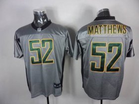 Wholesale Cheap Packers #52 Clay Matthews Grey Shadow Stitched NFL Jersey