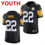 Wholesale Cheap Youth pittsburgh steelers #22 najee harris black 2021 limited football jersey