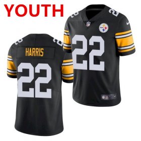 Wholesale Cheap Youth pittsburgh steelers #22 najee harris black 2021 limited football jersey