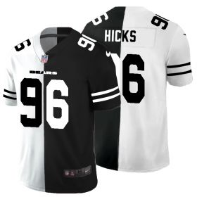 Cheap Chicago Bears #96 Akiem Hicks Men\'s Black V White Peace Split Nike Vapor Untouchable Limited NFL Jersey