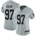 Wholesale Cheap Nike Raiders #97 Maliek Collins Silver Women's Stitched NFL Limited Inverted Legend Jersey