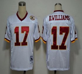 Wholesale Cheap Mitchell and Ness 50TH Redskins #17 Doug Williams White Stitched NFL Jersey