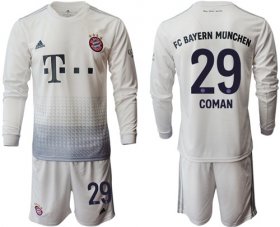 Wholesale Cheap Bayern Munchen #29 Coman Away Long Sleeves Soccer Club Jersey