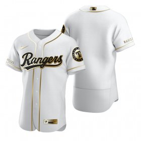 Wholesale Cheap Texas Rangers Blank White Nike Men\'s Authentic Golden Edition MLB Jersey