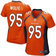 Wholesale Cheap Nike Broncos #95 Derek Wolfe Orange Team Color Women's Stitched NFL New Elite Jersey