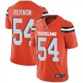 Wholesale Cheap Nike Browns #54 Olivier Vernon Orange Alternate Men's Stitched NFL Vapor Untouchable Limited Jersey