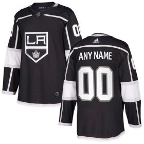 Wholesale Cheap Men\'s Adidas Kings Personalized Authentic Black Home NHL Jersey