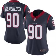 Wholesale Cheap Nike Texans #90 Ross Blacklock Navy Blue Team Color Women's Stitched NFL Vapor Untouchable Limited Jersey