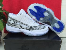 Wholesale Cheap Air Jordan 11 Retro Shoes white/grey cement-blue