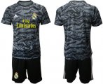 Wholesale Cheap Real Madrid Blank Black Goalkeeper Soccer Club Jersey