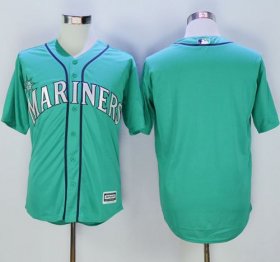 Wholesale Cheap Mariners Blank Green New Cool Base Stitched MLB Jersey