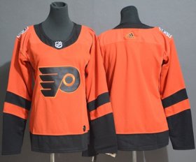 Wholesale Cheap Adidas Flyers Blank Orange Authentic 2019 Stadium Series Women\'s Stitched NHL Jersey