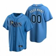 Wholesale Cheap Youth All Size Tampa Bay Rays Custom Nike Light Blue Stitched MLB Cool Base Jersey