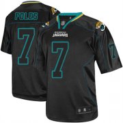 Wholesale Cheap Nike Jaguars #7 Nick Foles Lights Out Black Men's Stitched NFL Elite Jersey