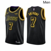 Wholesale Cheap Men Los Angeles Lakers #7 Carmelo Anthony Mamba Inspired Black 2021 Stitched NBA Jersey
