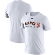 Wholesale Cheap San Francisco Giants Nike Team Logo Practice T-Shirt White