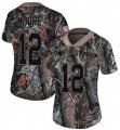 Wholesale Cheap Nike Panthers #12 DJ Moore Camo Women's Stitched NFL Limited Rush Realtree Jersey
