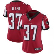 Wholesale Cheap Nike Falcons #37 Ricardo Allen Red Team Color Women's Stitched NFL Vapor Untouchable Limited Jersey