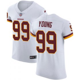 Wholesale Cheap Nike Redskins #99 Chase Young White Men\'s Stitched NFL New Elite Jersey