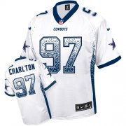 Wholesale Cheap Nike Cowboys #97 Taco Charlton White Men's Stitched NFL Elite Drift Fashion Jersey