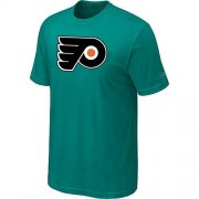 Wholesale Cheap Philadelphia Flyers Big & Tall Logo Teal Green NHL T-Shirt