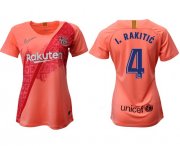 Wholesale Cheap Women's Barcelona #4 I.Rakitic Third Soccer Club Jersey