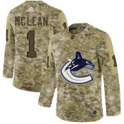 Wholesale Cheap Adidas Canucks #1 Kirk Mclean Camo Authentic Stitched NHL Jersey