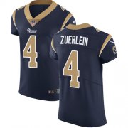 Wholesale Cheap Nike Rams #4 Greg Zuerlein Navy Blue Team Color Men's Stitched NFL Vapor Untouchable Elite Jersey