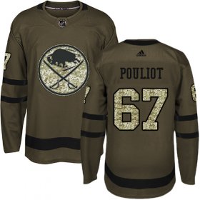 Wholesale Cheap Adidas Sabres #67 Benoit Pouliot Green Salute to Service Stitched NHL Jersey