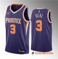 Wholesale Cheap Men's Phoenix Suns #3 Bradley Beal Purple Icon Edition Stitched Basketball Jersey