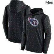 Wholesale Cheap Men Tennessee Titans Nike Charcoal 2021 NFL Crucial Catch Therma Pullover Hoodie