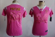 Wholesale Cheap Nike Bears #34 Walter Payton Pink Women's Stitched NFL Elite Draft Him Shimmer Jersey