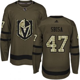 Wholesale Cheap Adidas Golden Knights #47 Luca Sbisa Green Salute to Service Stitched Youth NHL Jersey