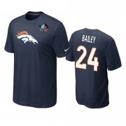 Wholesale Cheap Denver Broncos #24 Champ Bailey Navy Blue 2019 Hall Of Fame NFL T-Shirt