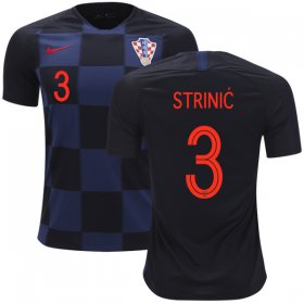 Wholesale Cheap Croatia #3 Strinic Away Kid Soccer Country Jersey