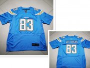 Wholesale Cheap Mens San Diego Chargers #83 John Jefferson Light Blue Nike Elite jerseys