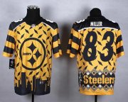 Wholesale Cheap Nike Steelers #83 Heath Miller Gold Men's Stitched NFL Elite Noble Fashion Jersey