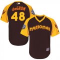 Wholesale Cheap Mets #48 Jacob DeGrom Brown 2016 All-Star National League Stitched Youth MLB Jersey