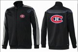 Wholesale Cheap NHL Montreal Canadiens Zip Jackets Black-3