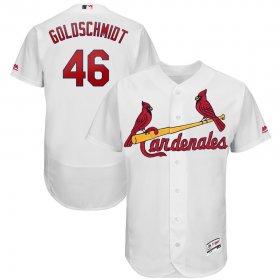Wholesale Cheap St. Louis Cardinals #46 Paul Goldschmidt Majestic 2019 Hispanic Heritage Flex Base Authentic Player Jersey White