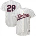 Wholesale Cheap Twins #28 Bert Blyleven Cream Strip Cool Base Stitched Youth MLB Jersey