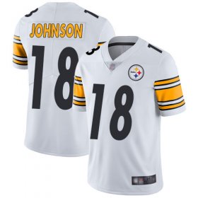 Wholesale Cheap Nike Steelers #18 Diontae Johnson White Men\'s Stitched NFL Vapor Untouchable Limited Jersey
