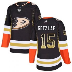 Wholesale Cheap Adidas Ducks #15 Ryan Getzlaf Black Home Authentic Drift Fashion Stitched NHL Jersey